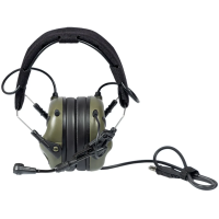Активні навушники Earmor M32X Mod4 Green з мікрофоном (сумісні з ARC Rail )