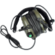Активні навушники Earmor M32X Mod4 Green з мікрофоном (сумісні з ARC Rail )