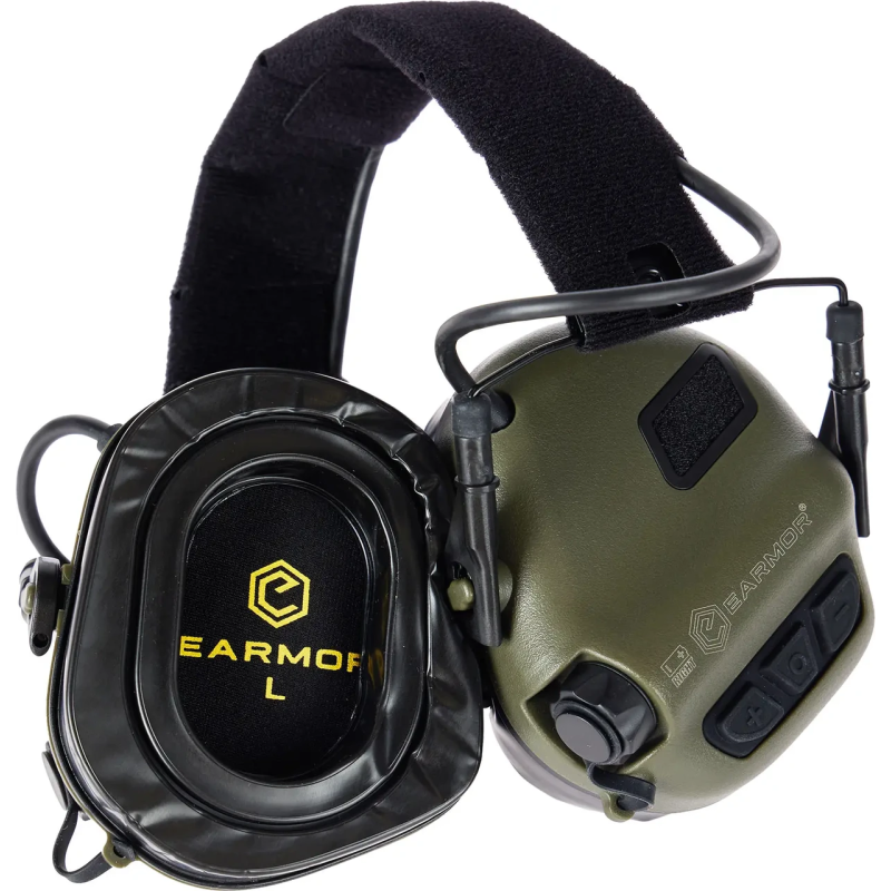 Активні навушники Earmor M31 Plus (з кріпленням ARC Rail) Green