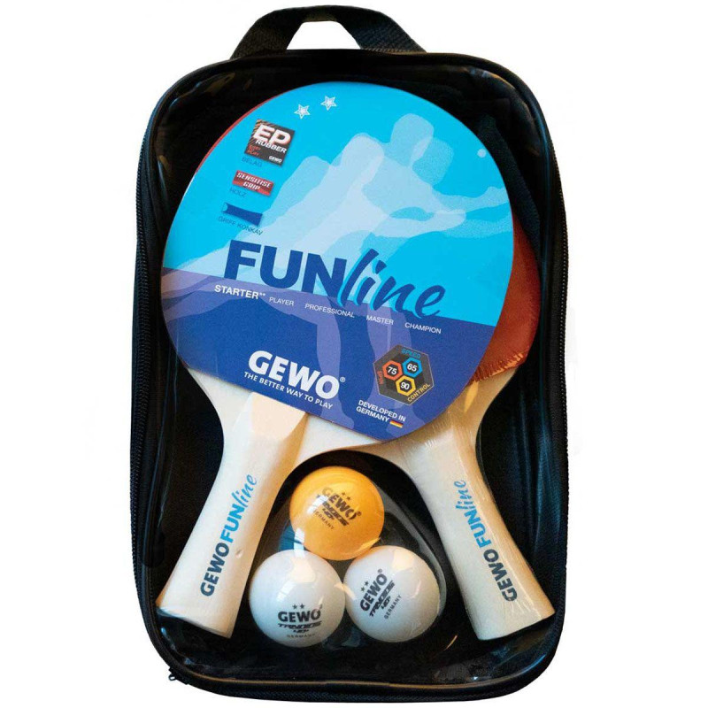Набор для настольного тенниса Gewo Double-Fun + сетка Flexx (103360000)