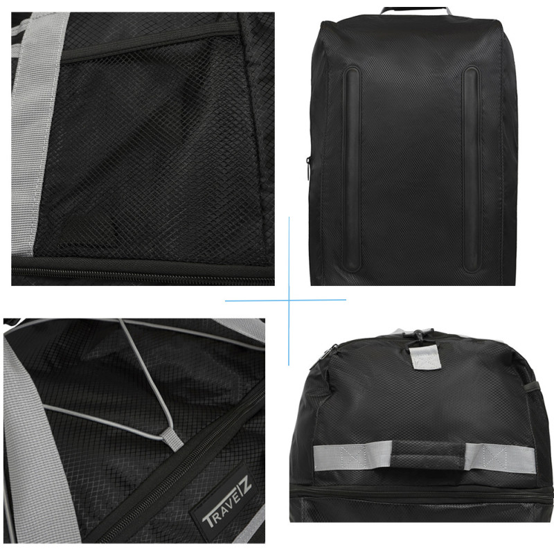 Сумка дорожня на колесах TravelZ Wheelbag Doubleloader foldable black  (603096)