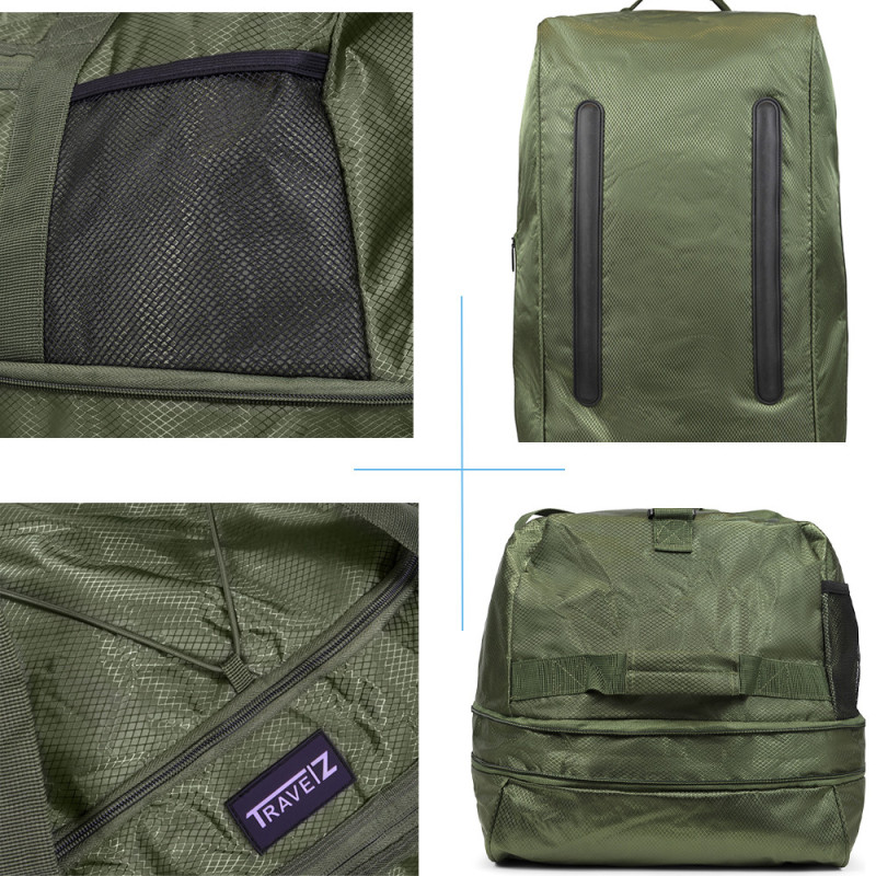 Сумка дорожня на колесах TravelZ Wheelbag Doubleloader foldable green  (603097)