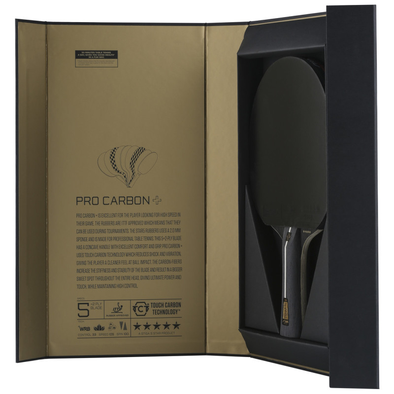 Ракетка для настольного тенниса Stiga Pro Carbon Plus FL (1215-2820)
