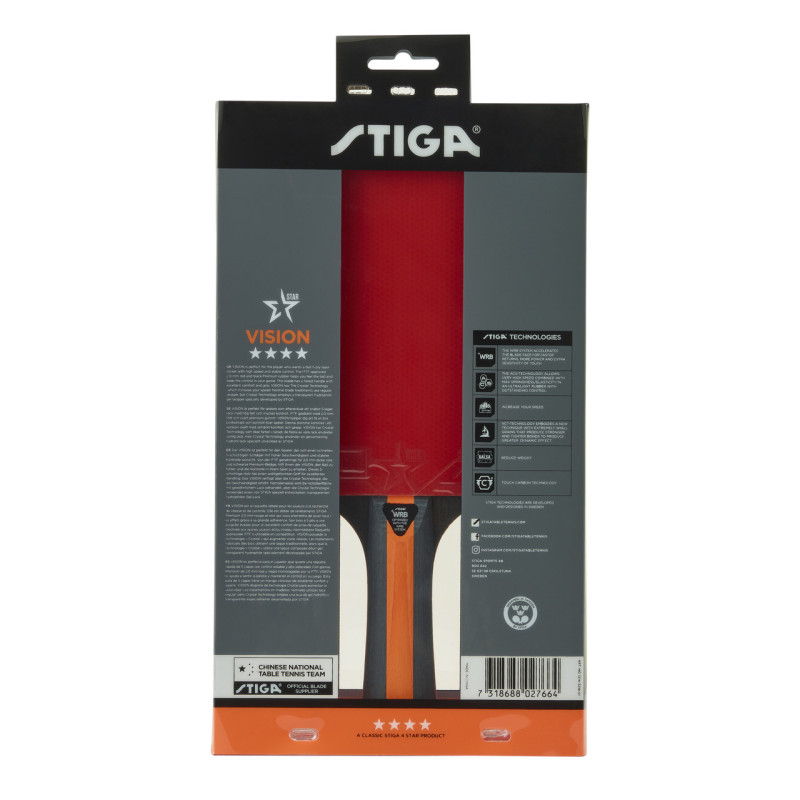 Ракетка для настольного тенниса Stiga Vision 4 Star FL (1214-3218-01)