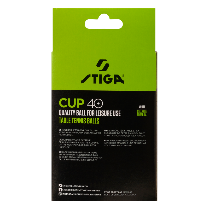 Мячи для настольного тенниса Stiga Cup ABS 12 шт (1110-2510-12)