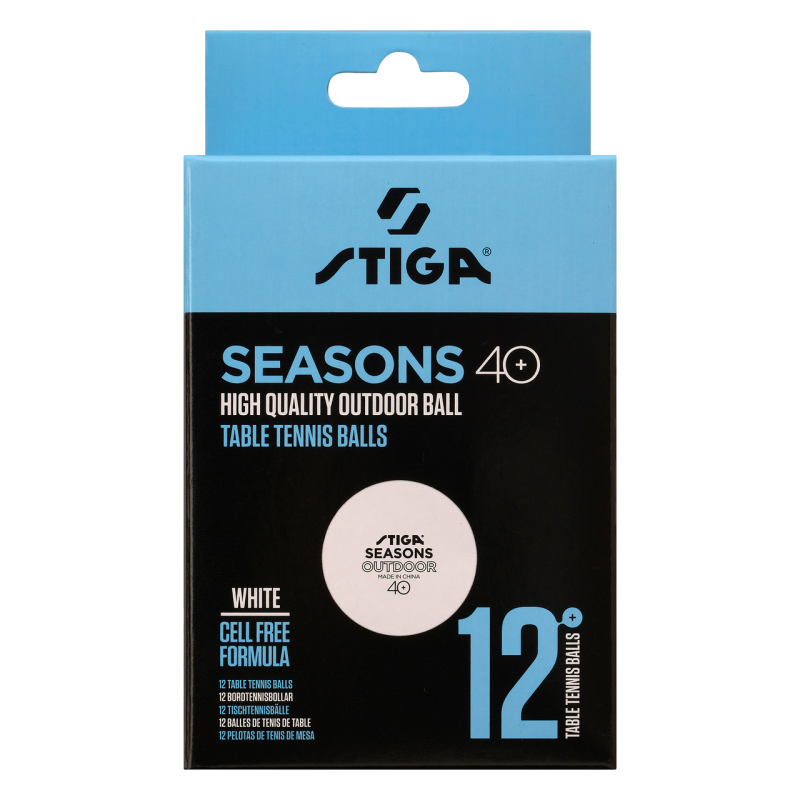 Мячи для настольного тенниса Stiga Seasons, White 12 шт (1110-2810-12)