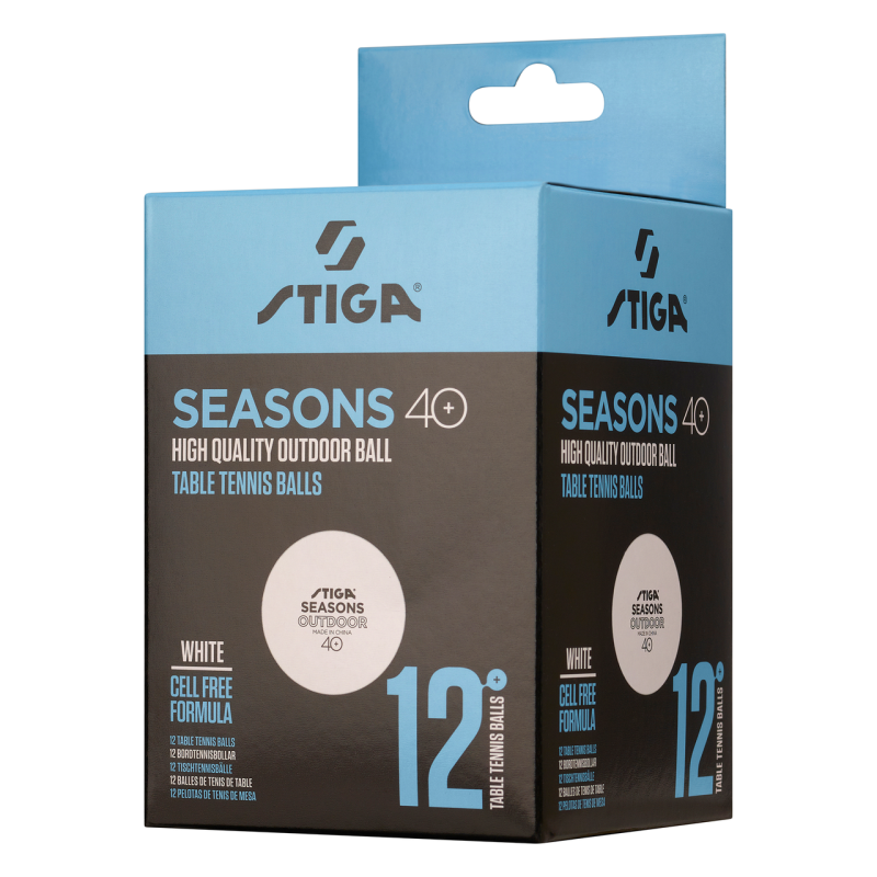 Мячи для настольного тенниса Stiga Seasons, White 12 шт (1110-2810-12)
