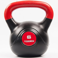 Гиря виниловая Toorx PVC 6 кг Black/Orange (KRP-6)
