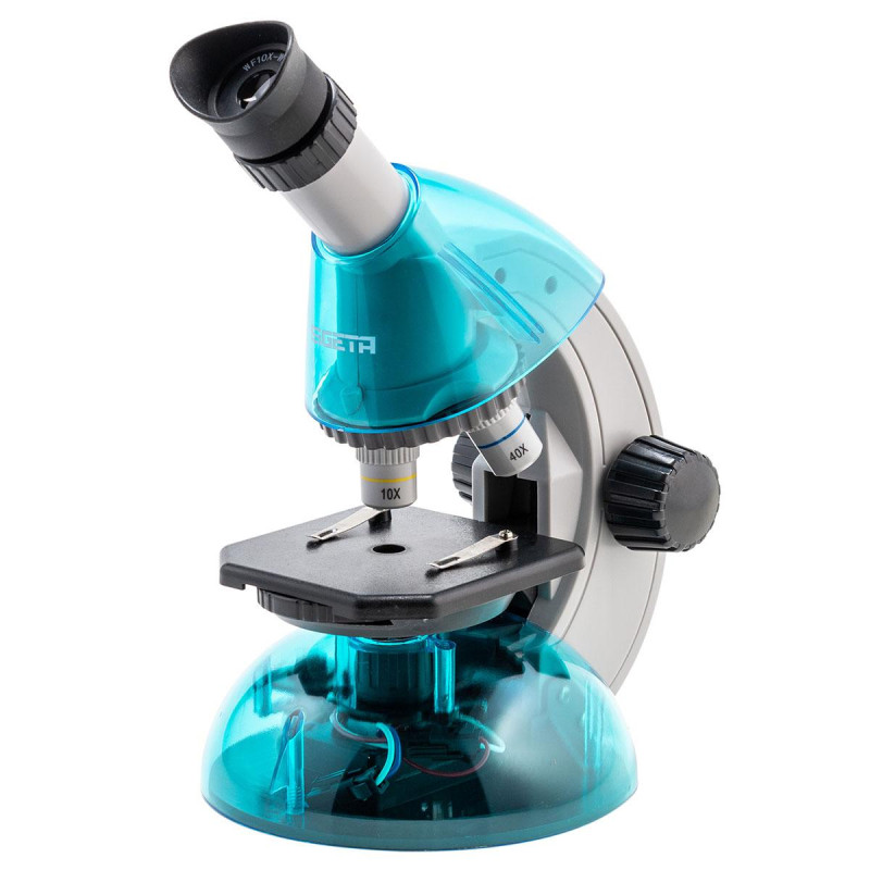 Дитячий мікроскоп SIGETA MIXI 40x-640x BLUE (смартфон-адаптер)