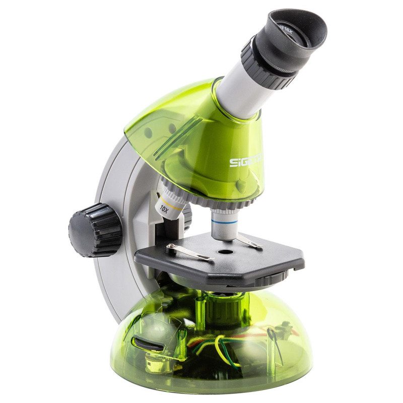 Дитячий мікроскоп SIGETA MIXI 40x-640x GREEN (смартфон-адаптер)