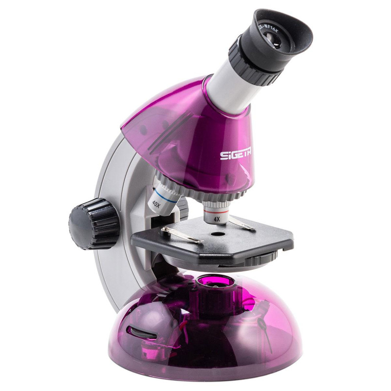 Дитячий мікроскоп SIGETA MIXI 40x-640x PURPLE (смартфон-адаптер)