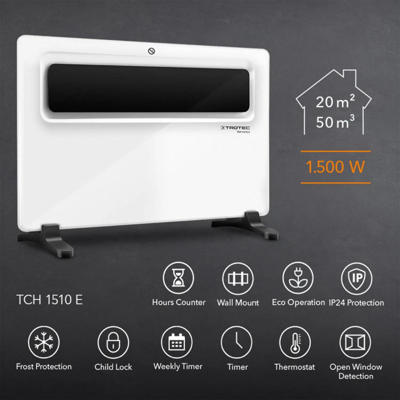 Конвектор Trotec TCH 1510 E 1500W White (1410000529)