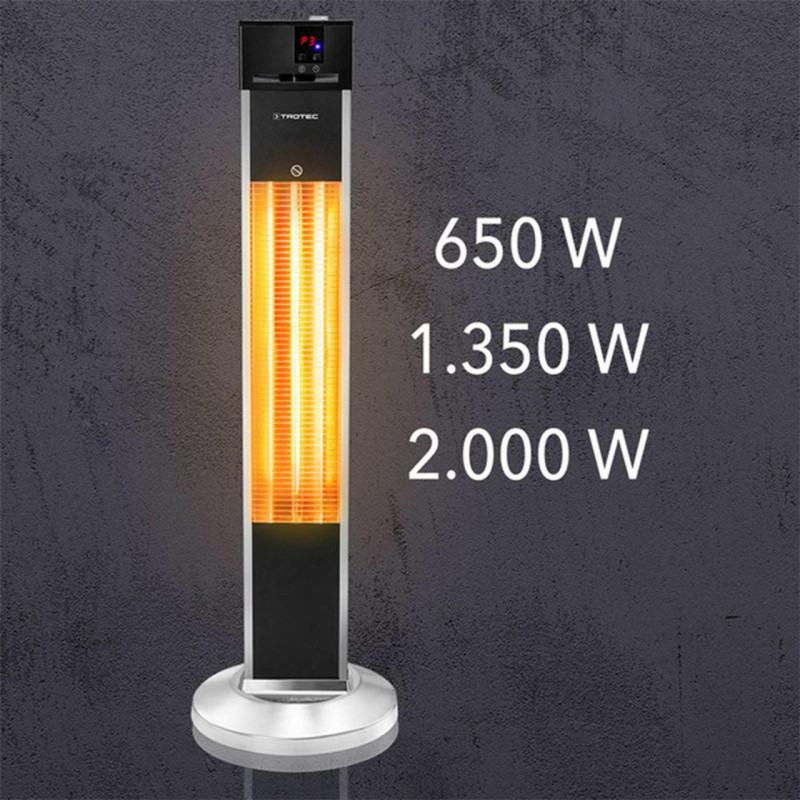 Обігрівач інфрачервоний Trotec IRS 2000 E 2000 W Silver/Black (1410003920)