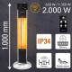 Обігрівач інфрачервоний Trotec IRS 2000 E 2000 W Silver/Black (1410003920)