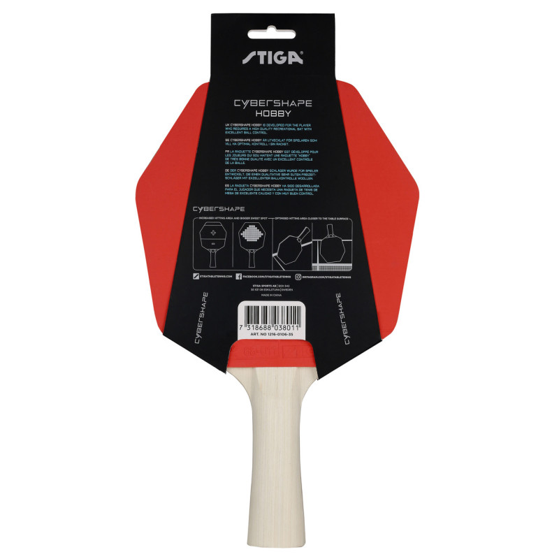 Ракетка для настольного тенниса Stiga Cybershape Hobby FL (1216-0106-35)