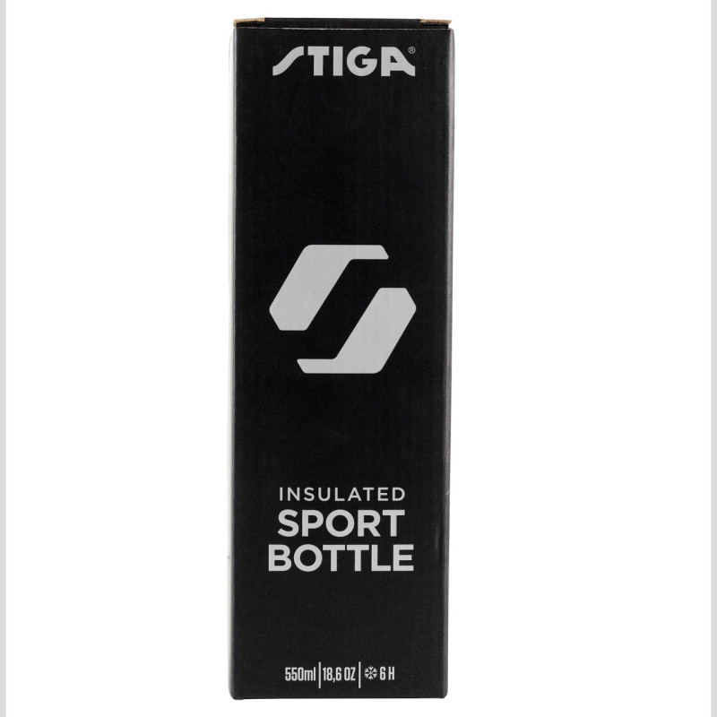 Пляшка для води Stiga Water Bottle Steel Black, 550ml (2905-0101-55)