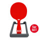 Тренировочный набор для настольного тенниса Gewo Flip-Paddle Set (109180000)