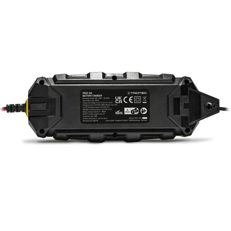 Зарядний пристрій для автомобільного акумулятора Trotec PBCS 10A, 12V, 4-200Ah (4675000015)
