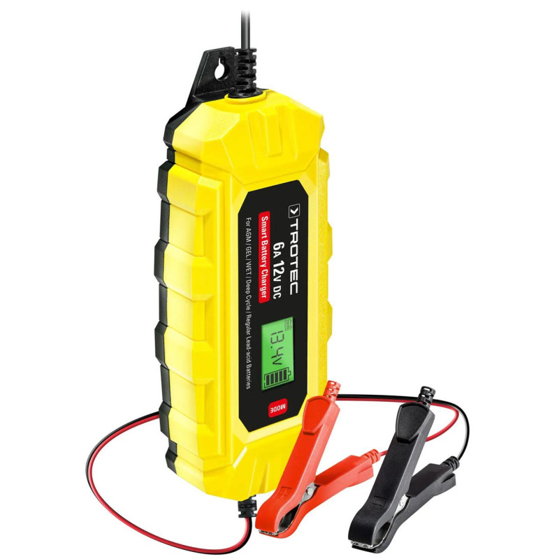 Зарядний пристрій для автомобільного акумулятора Trotec PBCS 6A, 12V, 4-150Ah (4675000010)
