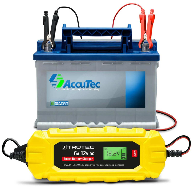 Зарядний пристрій для автомобільного акумулятора Trotec PBCS 6A, 12V, 4-150Ah (4675000010)
