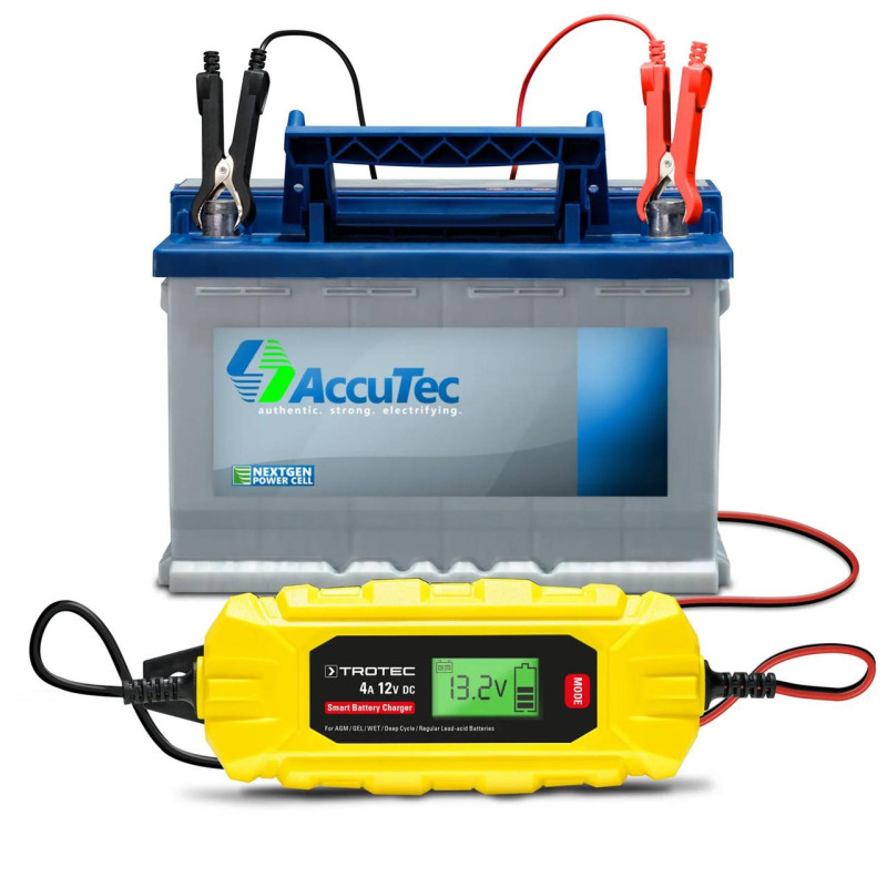 Зарядний пристрій для автомобільного акумулятора Trotec PBCS 4A, 12V, 4-120Ah (4675000005)