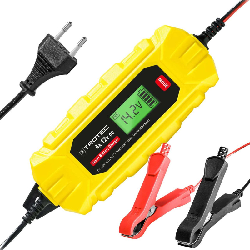 Зарядний пристрій для автомобільного акумулятора Trotec PBCS 4A, 12V, 4-120Ah (4675000005)