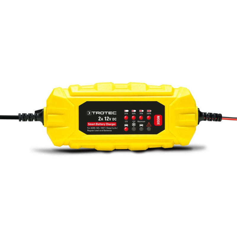 Зарядний пристрій для автомобільного акумулятора Trotec PBCS 2A, 12V, 4-60Ah (4675000001)