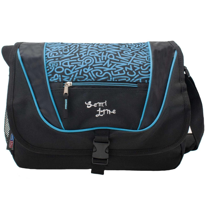 Сумка через плече Semi Line 9 Black/Blue (7156)
