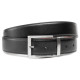 Ремінь чоловічий шкіряний Semi Line Black/Brown (P8231-0 L)