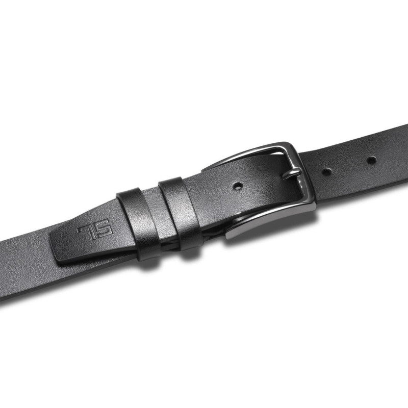 Ремінь чоловічий шкіряний Semi Line Black (P8230-0 M)
