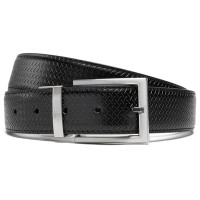 Ремінь чоловічий шкіряний Semi Line Black/Brown (P8232-0 M)