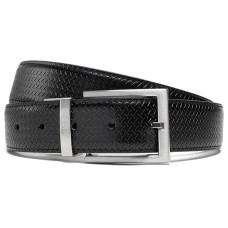 Ремінь чоловічий шкіряний Semi Line Black/Brown (P8232-0 S)