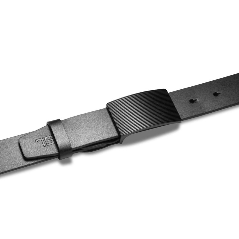 Ремінь чоловічий шкіряний Semi Line Black (P8233-0 S)