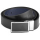 Ремінь чоловічий шкіряний Semi Line Black/Blue (P8234-0 XL)