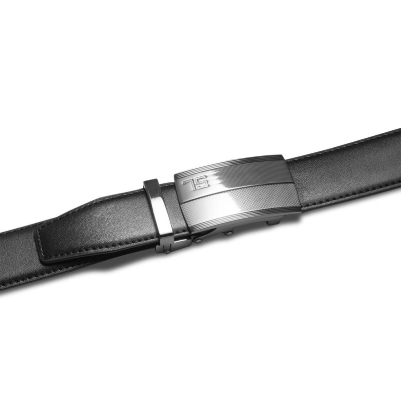 Ремінь чоловічий шкіряний Semi Line Black (P8235-0 S)