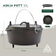 Казан з кришкою Groenberg Askja Pot 33 cm / 10 L Black (266018)
