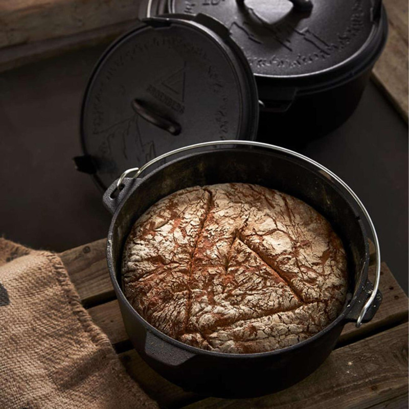 Казан з кришкою Groenberg Askja Pot 33 cm / 10 L Black (266018)