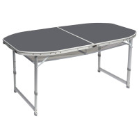 Стіл Bo-Camp Case Model Oval 150x80 cm Grey (1404399)