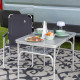 Стіл Bo-Camp Premium 90x60 cm Grey (1404402)