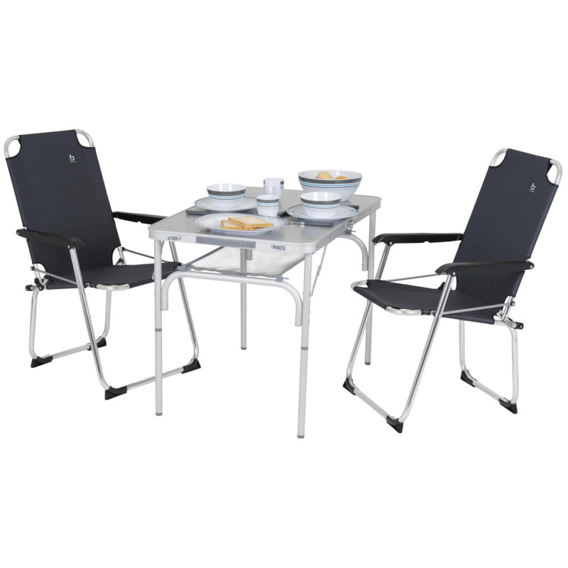 Стіл Bo-Camp Premium 90x60 cm Grey (1404402)