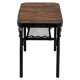 Стіл Bo-Camp Woodbine 56x34 cm Black/Wood look (1404191)