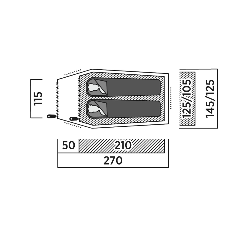 Намет двомісний Easy Camp Reindal 2 (120471)