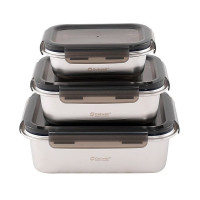 Набір харчових контейнерів із нержавіючої сталі Outwell Camper Food Box Set 3 шт (651210)