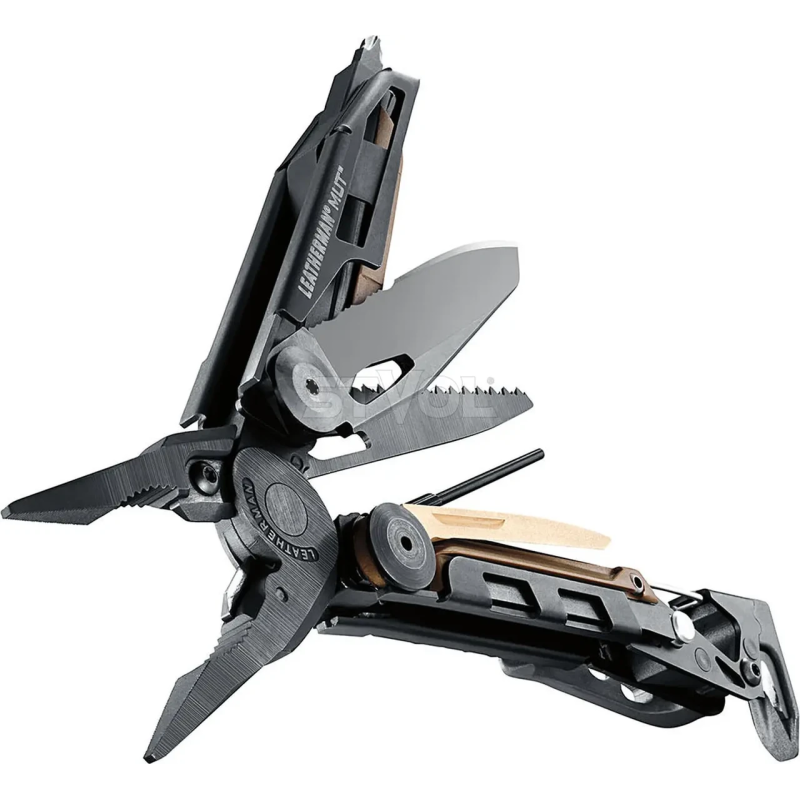 Мультинструмент Leatherman MUT Black, чехол нейлоновый Molle (масло), sight adjuster