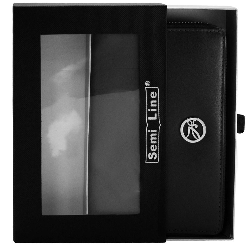 Гаманець жіночий шкіряний Semi Line RFID Black (P8271-0)