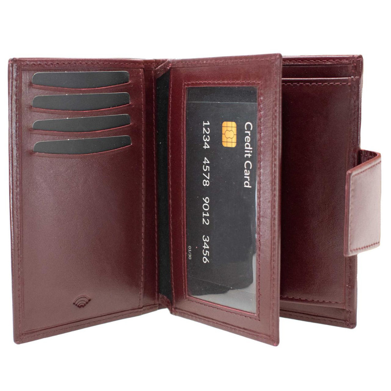 Гаманець жіночий шкіряний Semi Line RFID Dark Red (P8261-2)