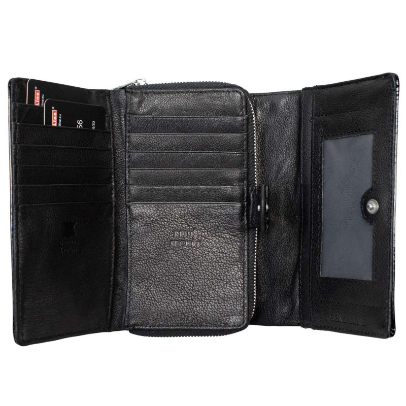 Гаманець жіночий шкіряний Semi Line RFID Black (P8229-0)