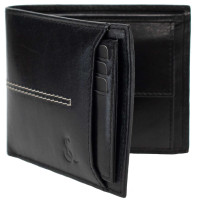Портмоне чоловіче шкіряне Semi Line RFID Black (P8267-0)