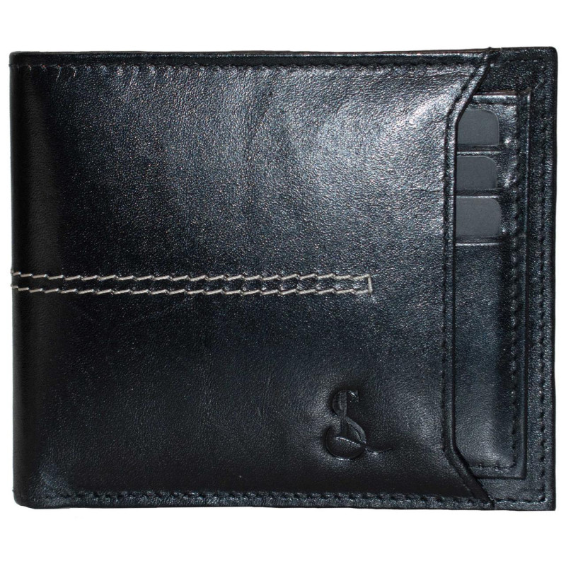 Портмоне чоловіче шкіряне Semi Line RFID Black (P8267-0)