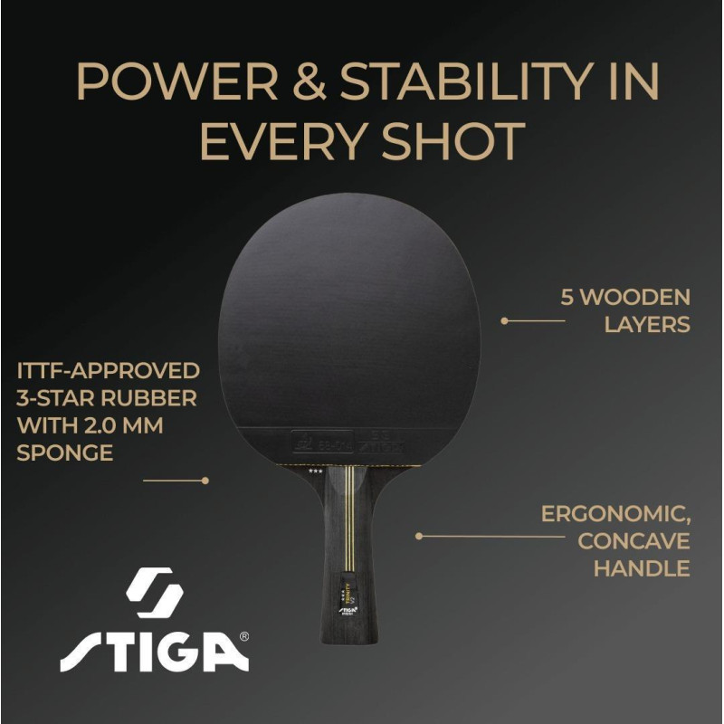 Ракетка для настольного тенниса Stiga Trinity 3 Star ver.2 FL (1213-1208-35)